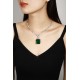 Ruif Jewelry Classic Design Green S925 Silver 42.83ct Lab Grown Emerald Pendant Necklace Gemstone Jewelry