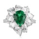 Ruif Jewelry Classic Design S925 Silver 1.86ct Lab Grown Emerald Ring Wedding Bands