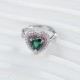 Ruif Jewelry Classic Design S925 Silver 1.3ct Lab Grown Emerald Ring Wedding Bands Ruif Jewelry Classic Design S925 Silver 1.3ct Lab Grown Emerald Ring Wedding Bands