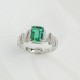 Ruif Jewelry Classic Design S925 Silver 1.2ct Lab Grown Emerald Ring Wedding Bands Ruif Jewelry Classic Design S925 Silver 1.2ct Lab Grown Emerald Ring Wedding Bands