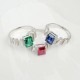 Ruif Jewelry Classic Design S925 Silver 1.2ct Lab Grown Emerald Ring Wedding Bands Ruif Jewelry Classic Design S925 Silver 1.2ct Lab Grown Emerald Ring Wedding Bands