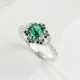 Ruif Jewelry Classic Design S925 Silver 1.0ct Lab Grown Emerald Ring Wedding Bands for party Ruif Jewelry Classic Design S925 Silver 1.0ct Lab Grown Emerald Ring Wedding Bands for party