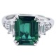 Ruif Jewelry Classic Design S925 Silver 2.8ct Lab Grown Emerald Ring Wedding Bands for party Ruif Jewelry Classic Design S925 Silver 2.8ct Lab Grown Emerald Ring Wedding Bands for party