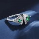 Ruif Jewelry Classic Design S925 Silver 4mm/5x7mm ct Lab Grown Emerald Ring Wedding Bands Ruif Jewelry Classic Design S925 Silver 4mm/5x7mm ct Lab Grown Emerald Ring Wedding Bands