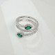 Ruif Jewelry Classic Design S925 Silver 2 pcs pear shape Lab Grown Emerald Ring Wedding Bands Ruif Jewelry Classic Design S925 Silver 2 pcs pear shape Lab Grown Emerald Ring Wedding Bands