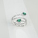 Ruif Jewelry Classic Design S925 Silver 2 pcs pear shape Lab Grown Emerald Ring Wedding Bands Ruif Jewelry Classic Design S925 Silver 2 pcs pear shape Lab Grown Emerald Ring Wedding Bands