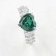 Ruif Jewelry Classic Design S925 Silver 9mm2.26ct Lab Grown Emerald Ring Wedding Bands Ruif Jewelry Classic Design S925 Silver 9mm2.26ct Lab Grown Emerald Ring Wedding Bands