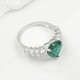 Ruif Jewelry Classic Design S925 Silver 9mm2.26ct Lab Grown Emerald Ring Wedding Bands Ruif Jewelry Classic Design S925 Silver 9mm2.26ct Lab Grown Emerald Ring Wedding Bands