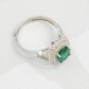 Ruif Jewelry Classic Design S925 Silver 1.05ct Lab Grown Emerald Ring Wedding Bands Ruif Jewelry Classic Design S925 Silver 1.05ct Lab Grown Emerald Ring Wedding Bands