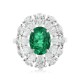 Ruif Jewelry Classic Design S925 Silver 2.17ct Lab Grown Emerald Ring Wedding Bands