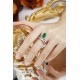 Ruif Jewelry Classic Design S925 Silver 1.95ct Lab Grown Emerald Ring Wedding Bands