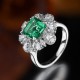 Ruif Jewelry Classic Design S925 Silver 3.65ct Lab Grown Emerald Ring Wedding Bands Ruif Jewelry Classic Design S925 Silver 3.65ct Lab Grown Emerald Ring Wedding Bands