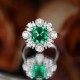Ruif Jewelry Classic Design S925 Silver 3.65ct Lab Grown Emerald Ring Wedding Bands Ruif Jewelry Classic Design S925 Silver 3.65ct Lab Grown Emerald Ring Wedding Bands