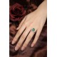 Ruif Jewelry Classic Design S925 Silver 1.96ct Lab Grown Emerald Ring Wedding Bands
