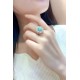 Ruif Jewelry Classic Design S925 Silver 3.07ct Lab Paraiba Ring Wedding Bands