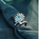 Ruif Jewelry Classic Design S925 Silver 3.48ct Lab Paraiba Ring Wedding Bands Ruif Jewelry Classic Design S925 Silver 3.48ct Lab Paraiba Ring Wedding Bands