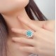Ruif Jewelry Classic Design S925 Silver 10.71ct Lab Paraiba Ring Wedding Bands Ruif Jewelry Classic Design S925 Silver 10.71ct Lab Paraiba Ring Wedding Bands