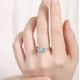 Ruif Jewelry Classic Design S925 Silver 2.64ct Lab Paraiba Ring Wedding Bands Ruif Jewelry Classic Design S925 Silver 2.64ct Lab Paraiba Ring Wedding Bands
