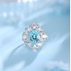 Ruif Jewelry Classic Design S925 Silver 5.65ct Lab Grown Paraiba Ring Wedding Bands Ruif Jewelry Classic Design S925 Silver 5.65ct Lab Grown Paraiba Ring Wedding Bands