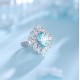 Ruif Jewelry Classic Design S925 Silver 5.65ct Lab Grown Paraiba Ring Wedding Bands Ruif Jewelry Classic Design S925 Silver 5.65ct Lab Grown Paraiba Ring Wedding Bands