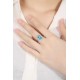 Ruif Jewelry Classic Design S925 Silver 5.93ct Lab Paraiba Ring Wedding Bands Ruif Jewelry Classic Design S925 Silver 5.93ct Lab Paraiba Ring Wedding Bands