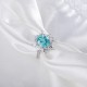 Ruif Jewelry Classic Design S925 Silver Oval Shape 3.8ct Lab Paraiba Ring Wedding Bands Ruif Jewelry Classic Design S925 Silver Oval Shape 3.8ct Lab Paraiba Ring Wedding Bands