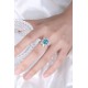 Ruif Jewelry Classic Design S925 Silver Oval Shape 3.8ct Lab Paraiba Ring Wedding Bands Ruif Jewelry Classic Design S925 Silver Oval Shape 3.8ct Lab Paraiba Ring Wedding Bands