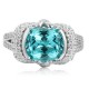 Ruif Jewelry Classic Design S925 Silver 5.39ct Lab Paraiba Ring Wedding Bands Ruif Jewelry Classic Design S925 Silver 5.39ct Lab Paraiba Ring Wedding Bands