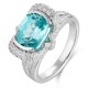Ruif Jewelry Classic Design S925 Silver 5.39ct Lab Paraiba Ring Wedding Bands Ruif Jewelry Classic Design S925 Silver 5.39ct Lab Paraiba Ring Wedding Bands