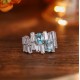 Ruif Jewelry Classic Design S925 Silver 2.6ct Lab Paraiba Ring Wedding Bands Ruif Jewelry Classic Design S925 Silver 2.6ct Lab Paraiba Ring Wedding Bands