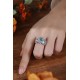 Ruif Jewelry Classic Design S925 Silver 2.6ct Lab Paraiba Ring Wedding Bands Ruif Jewelry Classic Design S925 Silver 2.6ct Lab Paraiba Ring Wedding Bands