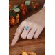 Ruif Jewelry Classic Design S925 Silver 5.53ct Lab Paraiba Ring Wedding Bands Ruif Jewelry Classic Design S925 Silver 5.53ct Lab Paraiba Ring Wedding Bands