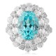 Ruif Jewelry Classic Design S925 Silver 7.66ct Lab Paraiba Ring Wedding Bands Ruif Jewelry Classic Design S925 Silver 7.66ct Lab Paraiba Ring Wedding Bands