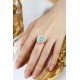 Ruif Jewelry Classic Design S925 Silver 4.24ct Lab Paraiba Ring Wedding Bands Ruif Jewelry Classic Design S925 Silver 4.24ct Lab Paraiba Ring Wedding Bands