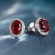 Ruif Jewelry Classic Design S925 Silver 3.48ct Lab Grown Ruby Earrings Gemstone Jewelry Ruif Jewelry Classic Design S925 Silver 3.48ct Lab Grown Ruby Earrings Gemstone Jewelry