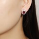 Ruif Jewelry Classic Design S925 Silver 3.35ct Lab Grown Ruby  Earrings Gemstone Jewelry