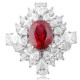 Ruif Jewelry Classic Design S925 Silver 3.8ct Lab Grown Ruby Ring Wedding Bands Ruif Jewelry Classic Design S925 Silver 3.8ct Lab Grown Ruby Ring Wedding Bands