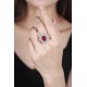 Ruif Jewelry Classic Design S925 Silver 3.8ct Lab Grown Ruby Ring Wedding Bands Ruif Jewelry Classic Design S925 Silver 3.8ct Lab Grown Ruby Ring Wedding Bands