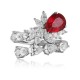 Ruif Jewelry Classic Design S925 Silver 1.59ct Lab Grown Ruby Ring Wedding Bands Ruif Jewelry Classic Design S925 Silver 1.59ct Lab Grown Ruby Ring Wedding Bands