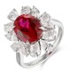 Ruif Jewelry Classic Design S925 Silver 3.84ct Lab Grown Ruby Ring Wedding Bands Ruif Jewelry Classic Design S925 Silver 3.84ct Lab Grown Ruby Ring Wedding Bands