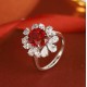 Ruif Jewelry Classic Design S925 Silver 3.84ct Lab Grown Ruby Ring Wedding Bands Ruif Jewelry Classic Design S925 Silver 3.84ct Lab Grown Ruby Ring Wedding Bands