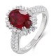 Ruif Jewelry Classic Design S925 Silver 3.16ct Lab Grown Ruby Ring Wedding Bands Ruif Jewelry Classic Design S925 Silver 3.16ct Lab Grown Ruby Ring Wedding Bands