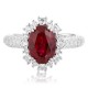 Ruif Jewelry Classic Design S925 Silver 3.16ct Lab Grown Ruby Ring Wedding Bands Ruif Jewelry Classic Design S925 Silver 3.16ct Lab Grown Ruby Ring Wedding Bands