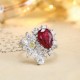 Ruif Jewelry Classic Design S925 Silver 4.81ct Lab Grown Ruby Ring Wedding Bands Ruif Jewelry Classic Design S925 Silver 4.81ct Lab Grown Ruby Ring Wedding Bands