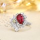 Ruif Jewelry Classic Design S925 Silver 4.81ct Lab Grown Ruby Ring Wedding Bands Ruif Jewelry Classic Design S925 Silver 4.81ct Lab Grown Ruby Ring Wedding Bands