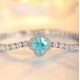 Ruif Jewelry Classic Design S925 Silver  4.05ct Lab Grown Paraiba Sapphire Bracelet Gemstone Jewelry