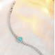 Ruif Jewelry Classic Design S925 Silver  4.05ct Lab Grown Paraiba Sapphire Bracelet Gemstone Jewelry