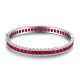 Ruif Jewelry Classic Design S925 Silver Synthetic Emerald Lab Sapphire/Ruby Bracelet Princess Cut Gemstone Jewelry Ruif Jewelry Classic Design S925 Silver Synthetic Emerald Lab Sapphire/Ruby Bracelet Princess Cut Gemstone Jewelry