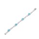 Ruif Jewelry Classic Design S925 Silver 16.72ct Lab Grown Paraiba Sapphire Bracelet Gemstone Jewelry Ruif Jewelry Classic Design S925 Silver 16.72ct Lab Grown Paraiba Sapphire Bracelet Gemstone Jewelry
