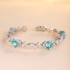 Ruif Jewelry Classic Design S925 Silver 16.72ct Lab Grown Paraiba Sapphire Bracelet Gemstone Jewelry Ruif Jewelry Classic Design S925 Silver 16.72ct Lab Grown Paraiba Sapphire Bracelet Gemstone Jewelry